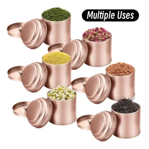 Matcha Tea Tin Canister with Airtight Double Lids