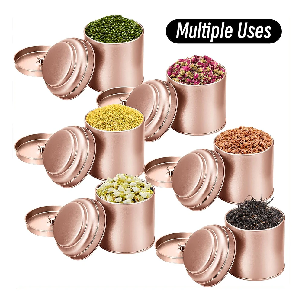 Matcha Tea Tin Canister with Airtight Double Lids