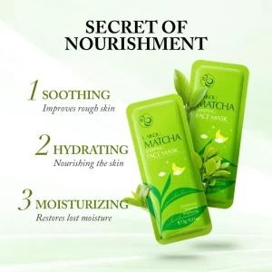 5PCS Matcha Sleep Face Mask – Overnight Hydrating