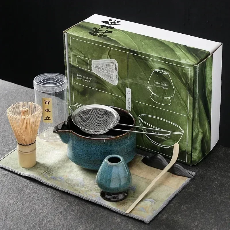 Authentic Japanese Matcha Tea Set 4/6-Piece Handmade Ceremony Kit