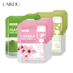 Mung Bean + Matcha + Cherry Blossom Clay Masks